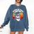 Graduation Day 2025 Graduate Class School Degree College Dog Comfort Colors Sweatshirt Denim