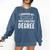 Graduation Day Husband I Survived My Wifes Masters Degree Comfort Colors Sweatshirt Denim