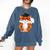 Graduation Fox School Bachelor Master Doctor Study Comfort Colors Sweatshirt Denim
