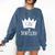 Graduation King Of Dentistry Dentist Or Hygienist Comfort Colors Sweatshirt Denim