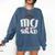 Graduation Masters Criminal Justice Premium Tri-Blend Comfort Colors Sweatshirt Denim