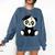 Graduation Panda Bear 2017 Graduate Graduation T-Sh Comfort Colors Sweatshirt Denim