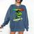 Graduation Preschool Dinosaur T Rex Crushed It Boys Grad Comfort Colors Sweatshirt Denim