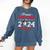 Graduation Proud Brother Of A 2024 Senior Baseball Player Comfort Colors Sweatshirt Denim