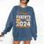 Graduation Proud Parents Of a 2024 Graduate For Mom And Dad Comfort Colors Sweatshirt Denim