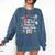 Groovy DSW Doctor Of Social Work Graduation DSW Graduate Comfort Colors Sweatshirt Denim