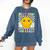 Groovy Next Stop 2nd Grade 1st Grade Graduation 2025 Premium Comfort Colors Sweatshirt Denim