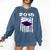 High School Graduation T Shirt Flag College Graduation Comfort Colors Sweatshirt Denim