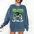High School Level Complete Class Of 2024 Graduation Comfort Colors Sweatshirt Denim