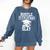 Hustle Graduate Now Slay MBA PhD Graduation Party Comfort Colors Sweatshirt Denim