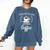 I'd Rather Stay Home And Drink Coffee Lover Introvert Shy Comfort Colors Sweatshirt Denim