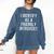 I Identify As Friendly Introvert Humor Joke Sarcastic Comfort Colors Sweatshirt Denim