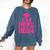 I'm Done Class Of 2024 Pink Girls Women Graduation Comfort Colors Sweatshirt Denim