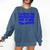 I'm Here For Graduation School Class Senior 2024 Comfort Colors Sweatshirt Denim