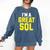 I'm A Great SQL Introvert Saying Inbound Marketing Premium Tri-Blend Comfort Colors Sweatshirt Denim
