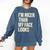 I'm Nicer Than My Face Looks Introverted Introverts Comfort Colors Sweatshirt Denim