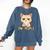 Introvert Anime Cat Ew People Comfort Colors Sweatshirt Denim Introvert Anime Cat Ew People Comfort Colors Sweatshirt Denim