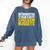 Introvert Antisocial Chicken Nugget Lover Foodie Comfort Colors Sweatshirt Denim