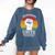 Introvert Antisocial Men Women Kids Boys Girls Comfort Colors Sweatshirt Denim