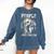 Introvert Bigfoot People Not A Big Fan Dad Joke Comfort Colors Sweatshirt Denim