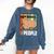 Introvert Capybara Rodent Animal Lover Antisocial Retro Comfort Colors Sweatshirt Denim