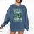 Introvert Nature Lover Introverted Forest Lover & Tree Comfort Colors Sweatshirt Denim