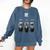 Introvert Relaxation Me Myself And Silence Skulls Comfort Colors Sweatshirt Denim