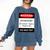 Introvert Warning Danger Do Not Pet Disturb Anti-Social Comfort Colors Sweatshirt Denim Introvert Warning Danger Do Not Pet Disturb Anti-Social Comfort Colors Sweatshirt Denim