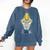 Introverted Fountain Pen Enthusiast Smiling Face Comfort Colors Sweatshirt Denim