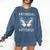 Introverted Introvert Antisocial Butterfly Comfort Colors Sweatshirt Denim
