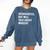 Introverted But Will Talk About Makeup Vlogger Blogger Vlog Comfort Colors Sweatshirt Denim