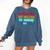 Introverted But Willing To Discuss 90s Comfort Colors Sweatshirt Denim
