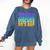 Introverted But Willing To Discuss 90's Rap Comfort Colors Sweatshirt Denim