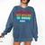 Introverted But Willing To Discuss Anime Men & Women Comfort Colors Sweatshirt Denim