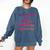 Introverted Willing To Discuss Cashmere Lop Introvert Comfort Colors Sweatshirt Denim