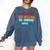 Introverted But Willing To Discuss Games Comfort Colors Sweatshirt Denim