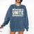 Introverts Unite Separately I Introvert Comfort Colors Sweatshirt Denim Introverts Unite Separately I Introvert Comfort Colors Sweatshirt Denim