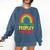 It's Way Too Peopley Outside Anti Social Introvert Comfort Colors Sweatshirt Denim