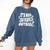 It's Way Too Peopley Outside Introvert Humor Comfort Colors Sweatshirt Denim