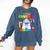 I Just Crushed Preschool Pre-K Preschoolers Graduation Comfort Colors Sweatshirt Denim