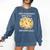 Just An Introvert Living In An Extrovert World Stickmen Comfort Colors Sweatshirt Denim