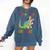 Kids 1st Grade Graduate Dinosaur Trex 1st Grade Graduation Comfort Colors Sweatshirt Denim