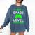 Kids 1st Grade Level Unlocked Back To School Gamer Graduation Comfort Colors Sweatshirt Denim