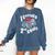 Kids I Crushed 2nd Grade Monster Truck School Graduation Comfort Colors Sweatshirt Denim