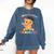 Kids Kindergarten Graduate Cat Graduation Comfort Colors Sweatshirt Denim