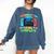 Kindergarten Level Complete Graduation Class 2025 Gamer Boys Comfort Colors Sweatshirt Denim