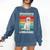 Labrador Retriever Introvert White Lab Comfort Colors Sweatshirt Denim