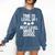 Level Up Middle School 5th Grade Graduation Party Comfort Colors Sweatshirt Denim