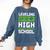 Leveling Up To High School Tee Shirt Gaming Graduation Comfort Colors Sweatshirt Denim