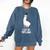 LLama Graduation I Got My Dipllama Cute Llama Comfort Colors Sweatshirt Denim